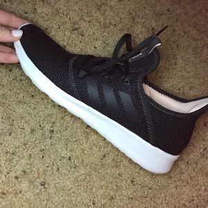 Adidas black with pink accents